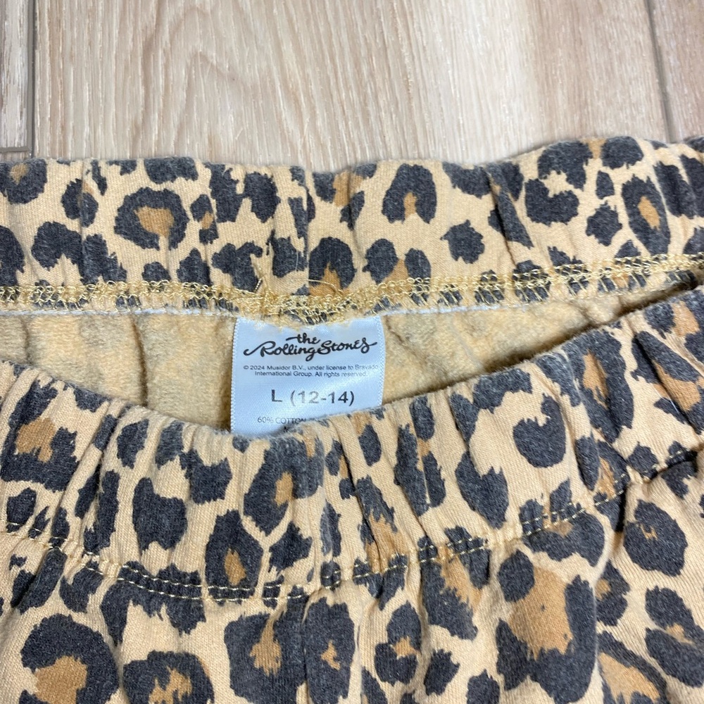 The Rolling Stones Tan Cheetah Print Shorts